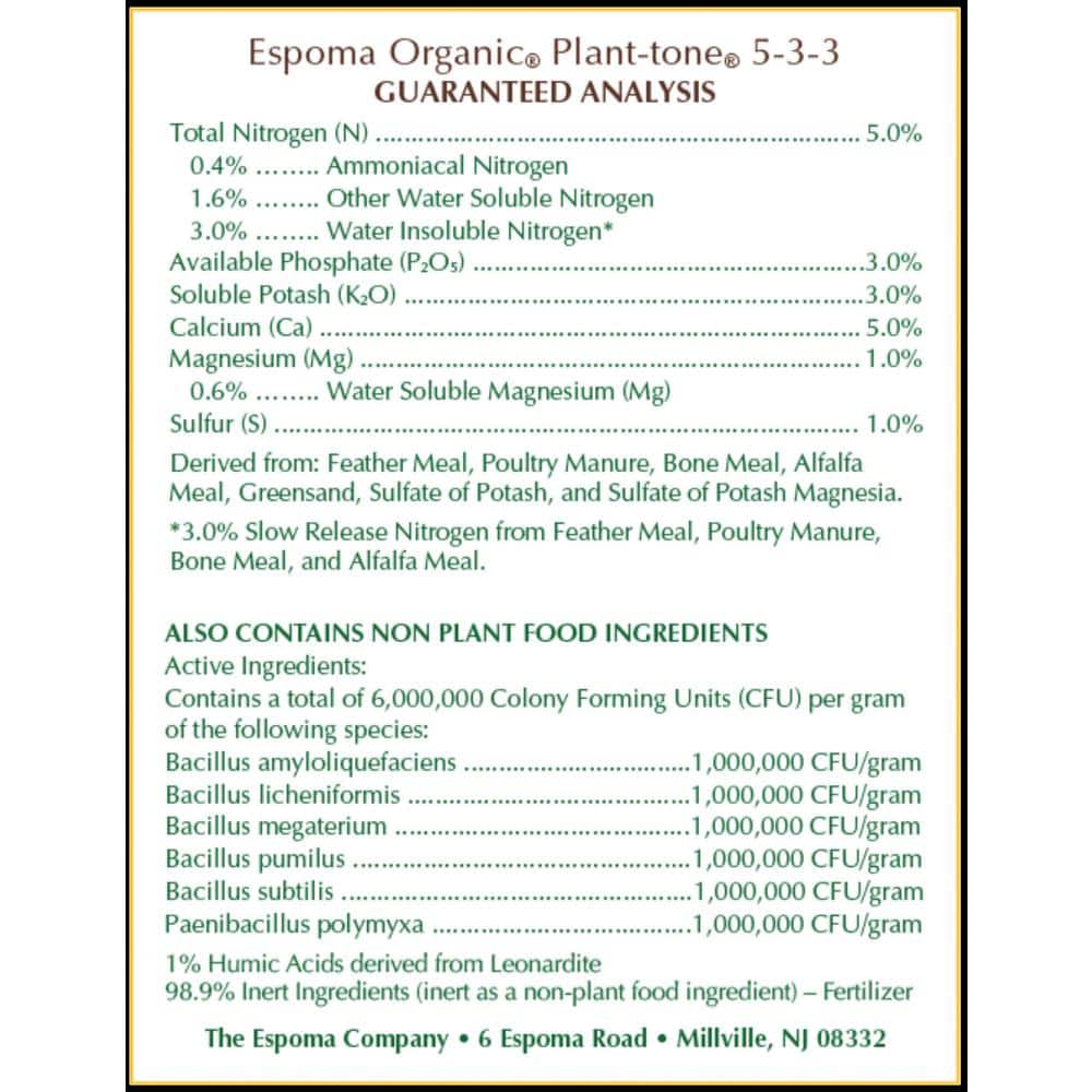 27 lb. Organic All Purpose Plant Tone Fertilizer - Hercitys