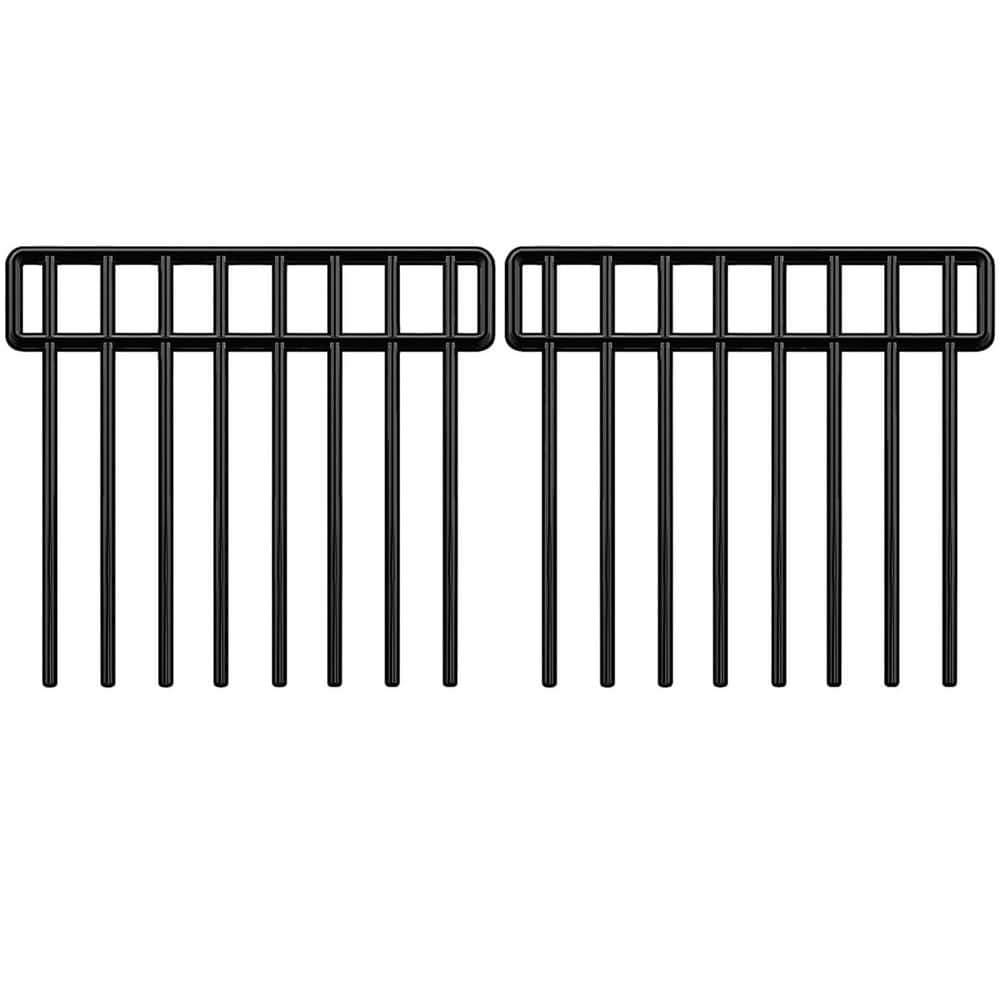 17 in. L x 13 in. H Metal Garden Fence No Dig Animal Barrier Ground Stakes Defense and Outdoor Patio Extension (14-Pack) - Hercitys
