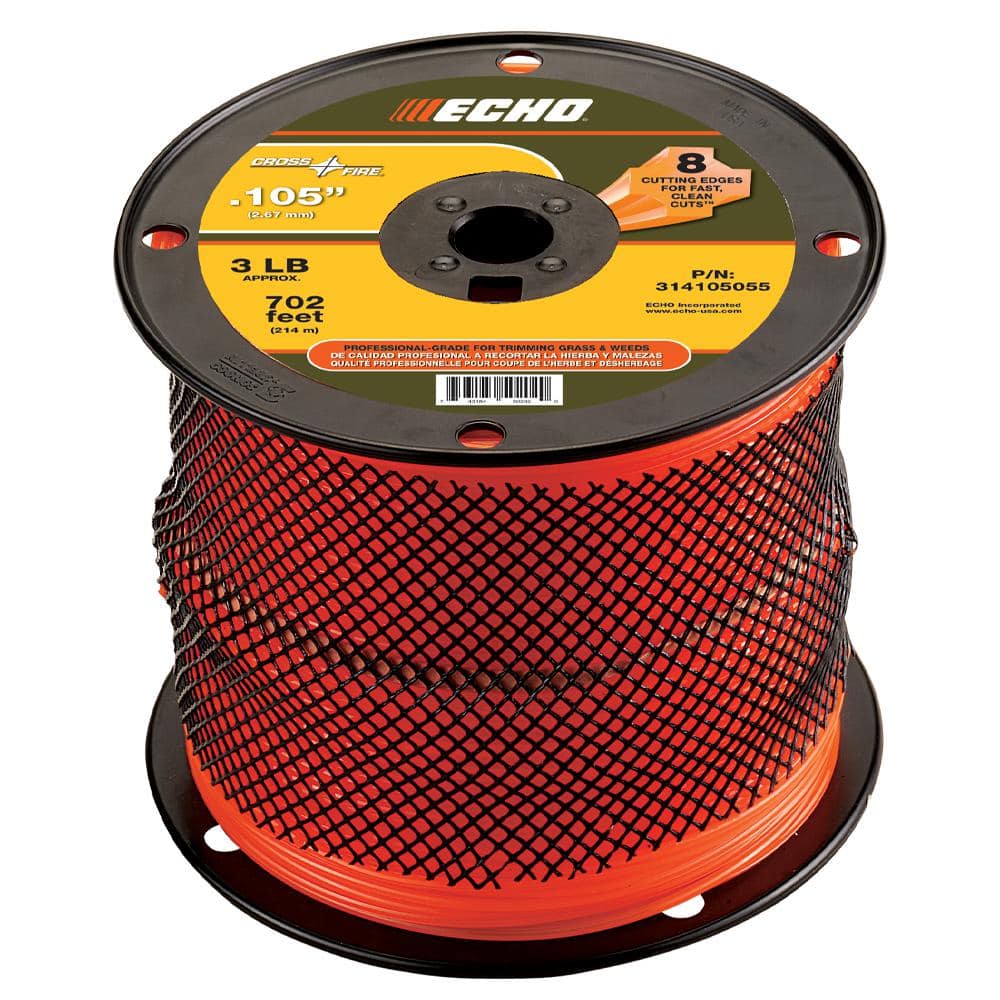 0.105 in. x 702 ft. Medium Spool Cross-Fire Trimmer Line - Hercitys