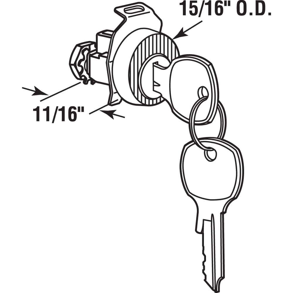 1 in. Dia Face, Mailbox Lock, No Cams, Diecast Construction, Nickle Plated Finish, Auth-Florence, Opens Clockwise, 90 - Hercitys