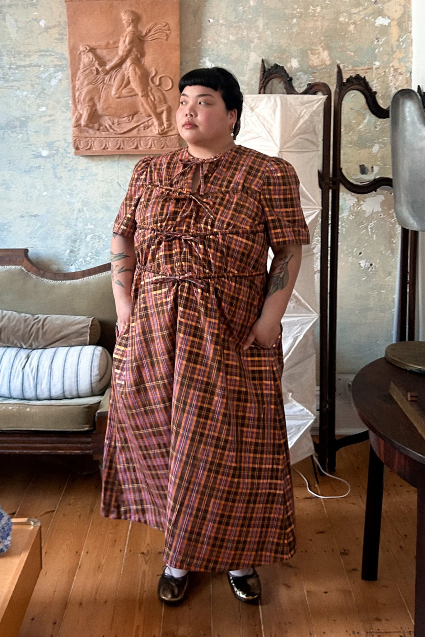 ALICE DRESS - PICKET FENCE PLAID - Hercitys