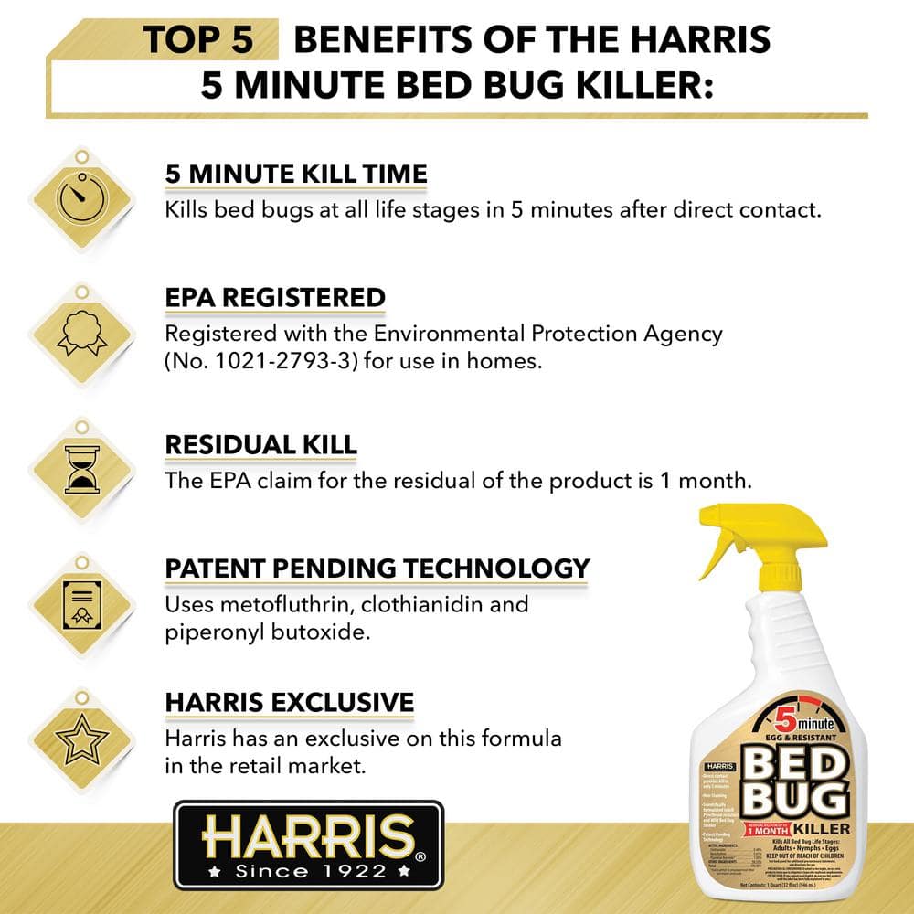 32 oz. 5-Minute Bed Bug Killer - Hercitys