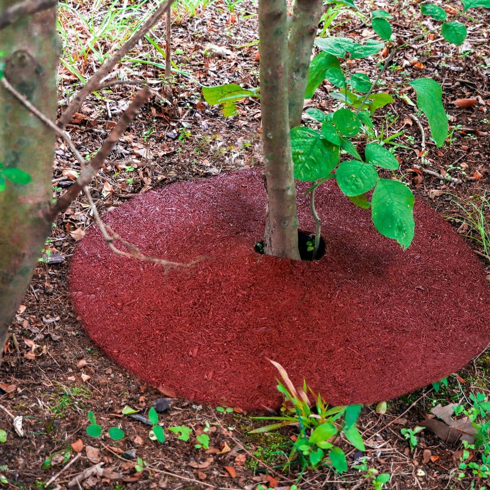 30 in. x 1/2 in. Reversible Mulch Ring Tree Protector Mat - Hercitys