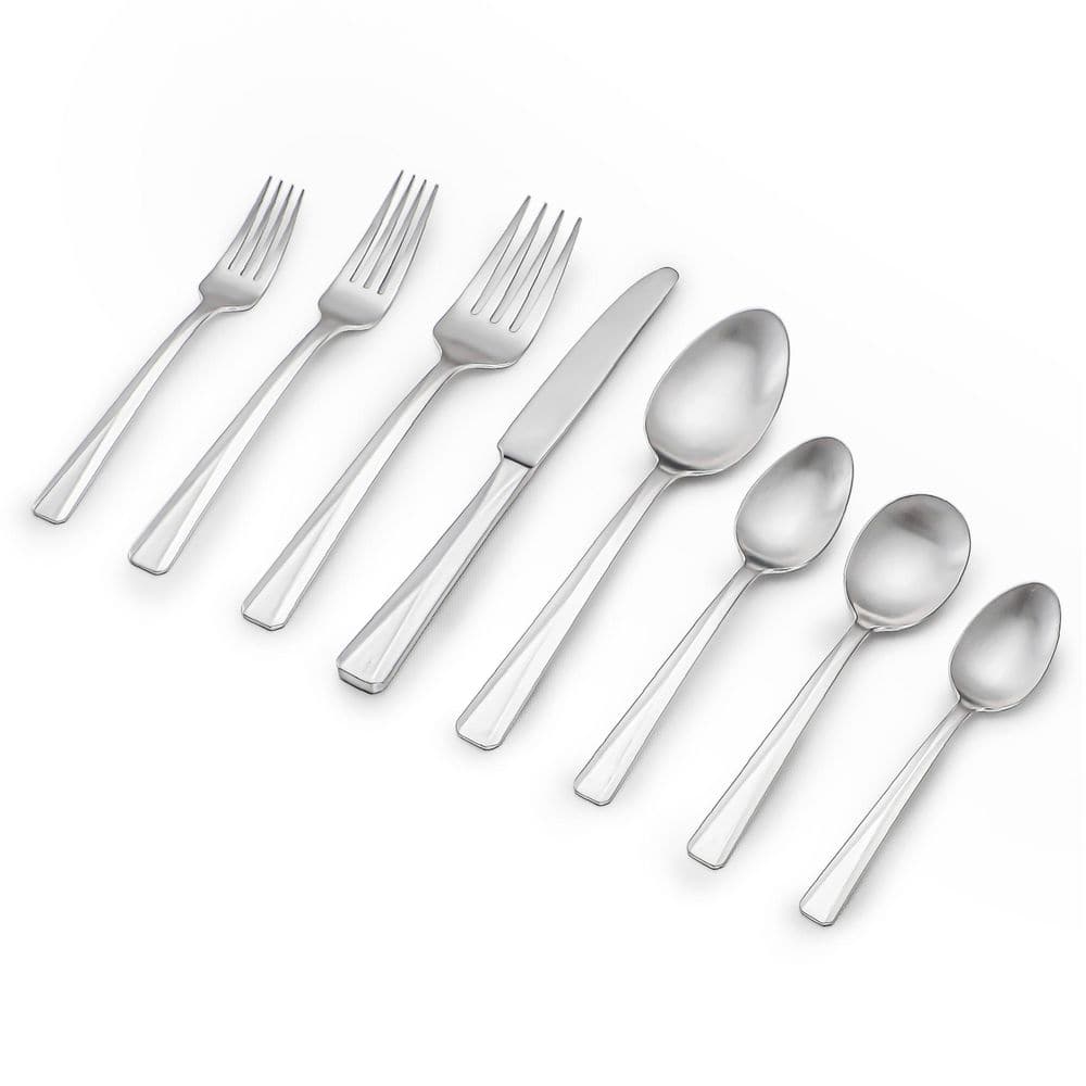 50-Piece 18/10 Stainless Steel Flatware Set (Service for 8) - Hercitys