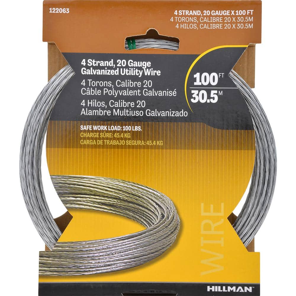 100 ft. 100 lb. 20-Gauge Multi-Purpose Wire - Hercitys