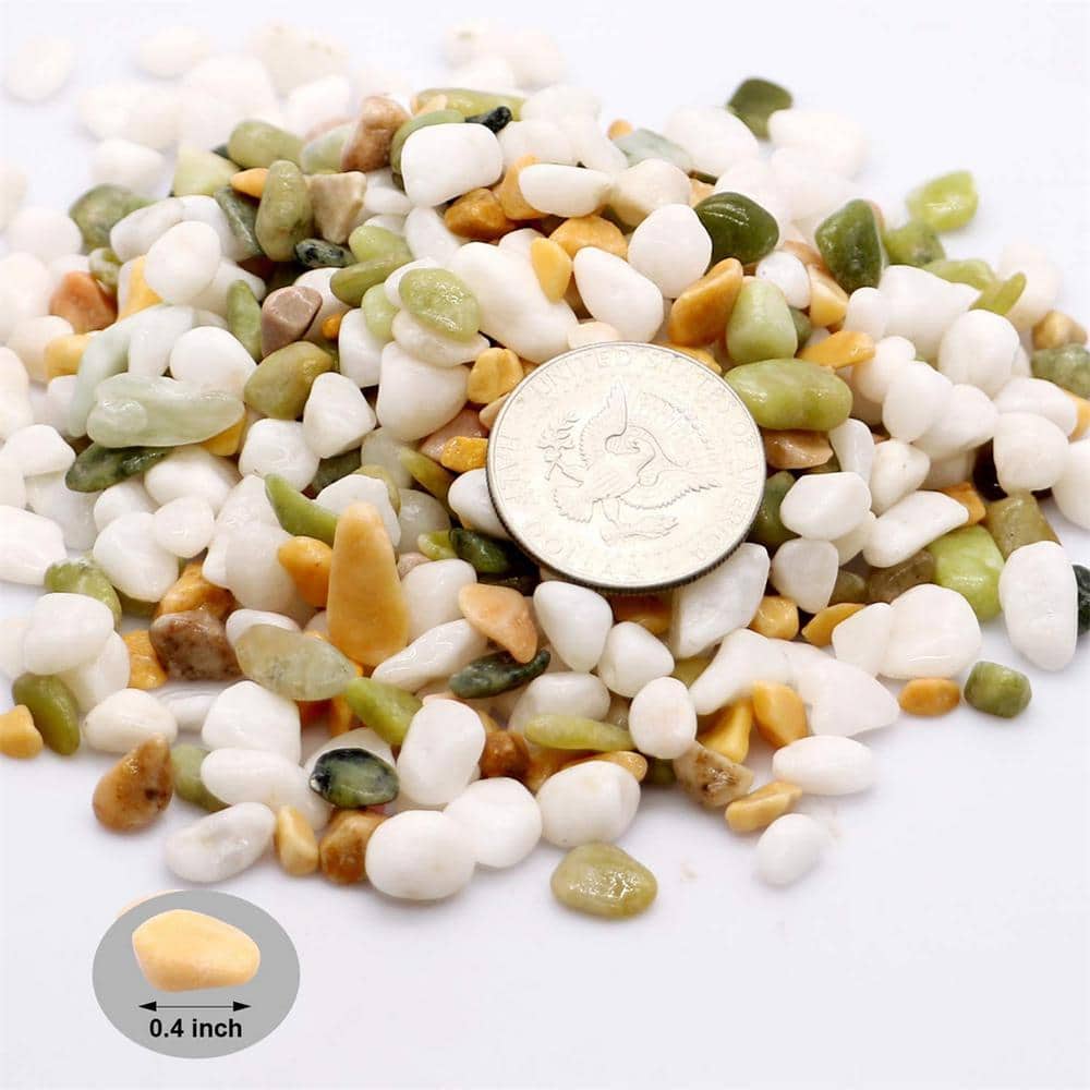 0.1 cu. ft. Multi-Colored 2.2 lbs. 0.2 in.-0.39 in. Size Extra Small Gravel - Hercitys