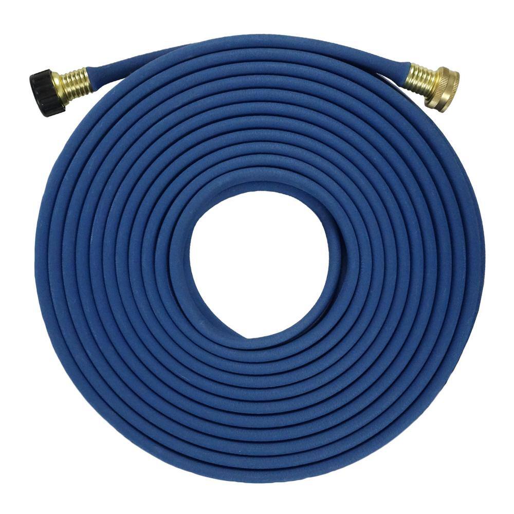 1/2 in. x 50 ft. Garden Flat Soaker Hose More Water Leakage, Heavy-Duty, Metal Hose Connector Ends, Save 80% Water - Hercitys