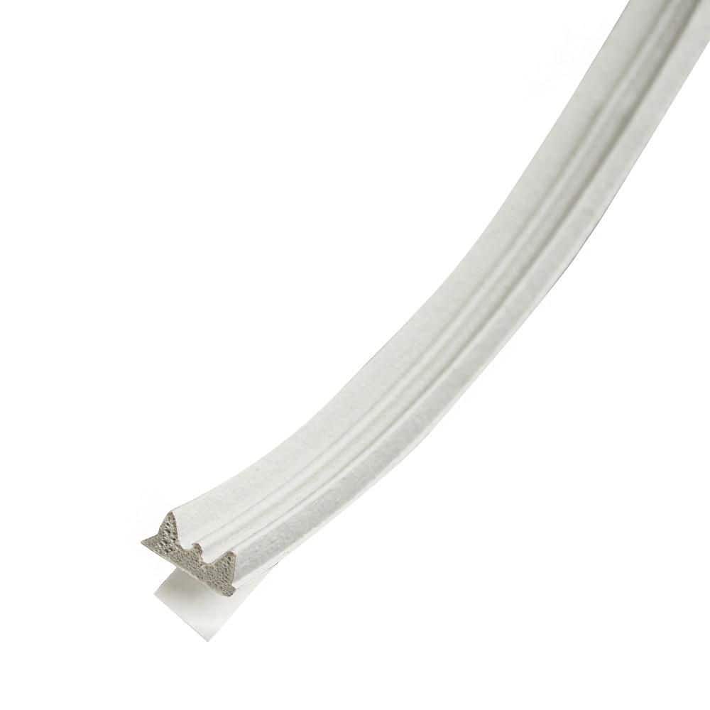 1/8 in. x 3/8 in. x 17 ft. White Premium Rubber Window Seal for Ex-Small Gaps - Hercitys