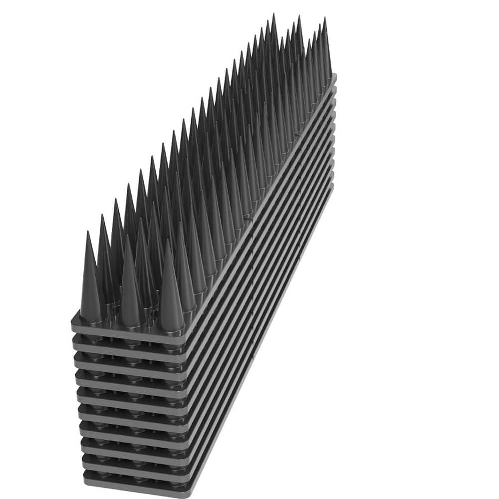 20-Pack Outdoor Bird Deterrent Spikes for Fences, Roofs, and Ledges - Hercitys