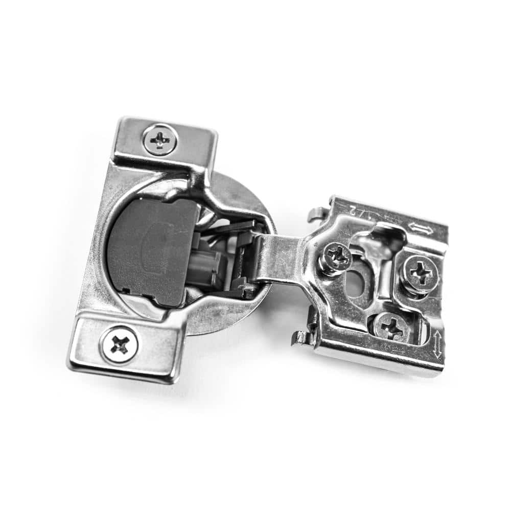 105° 1/2 in. (35 mm) Overlay with Dowel, Soft Close Face Frame Cabinet Hinges with Installation Screws (15-Pairs) - Hercitys