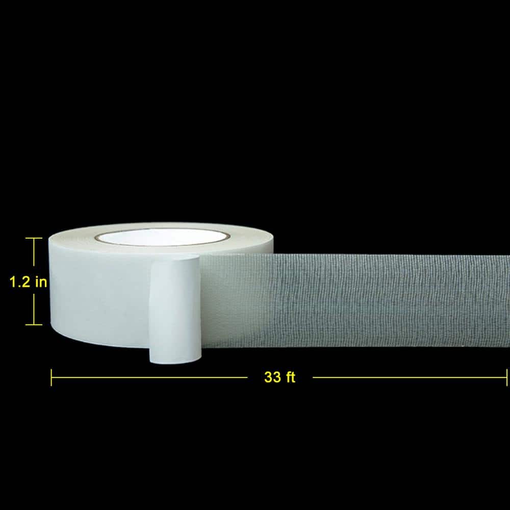 1.2 in. x 33 ft. Double-Sided Translucent Carpet Tape (4-Pack) - Hercitys