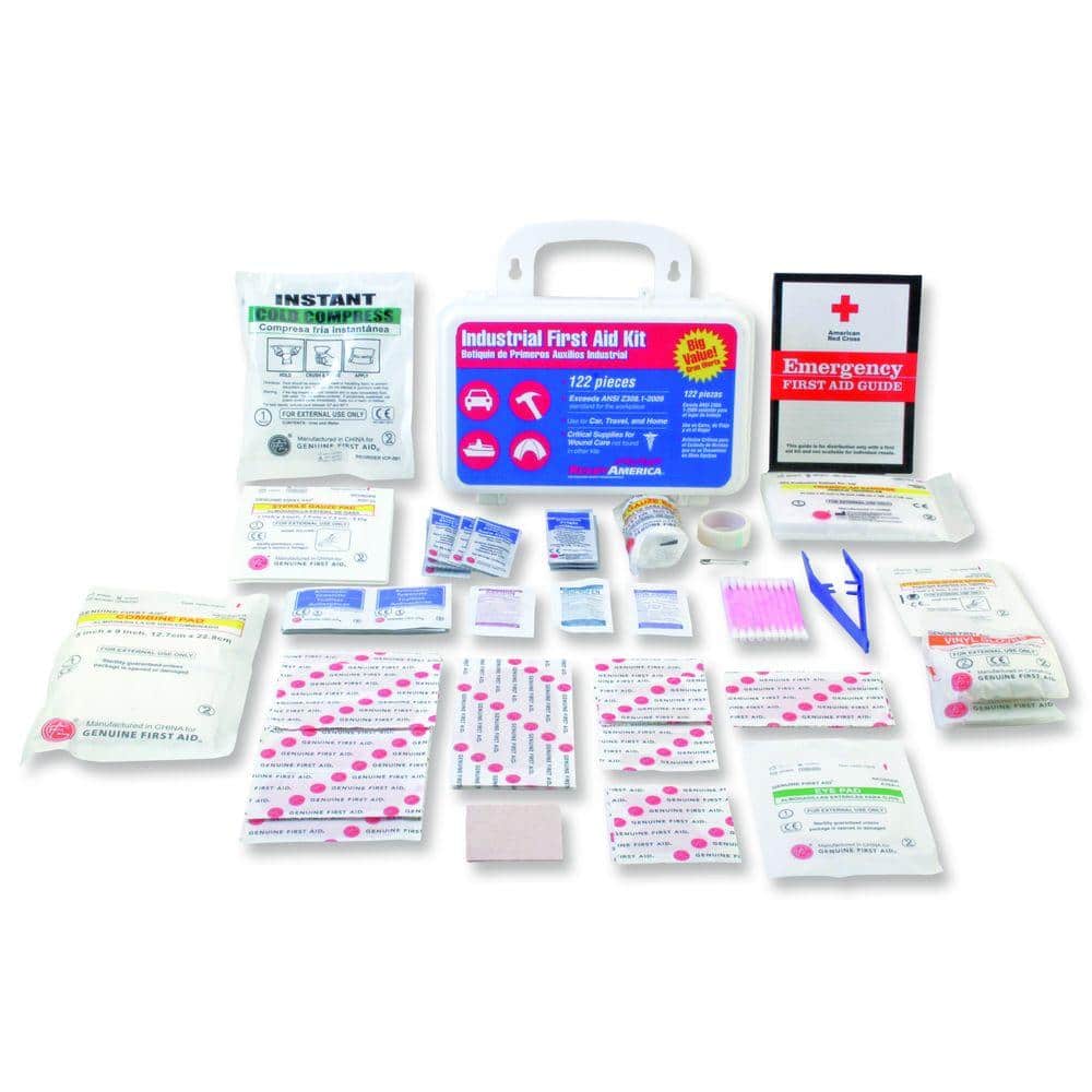 122-Piece Industrial First Aid Kit (4-Pack) - Hercitys