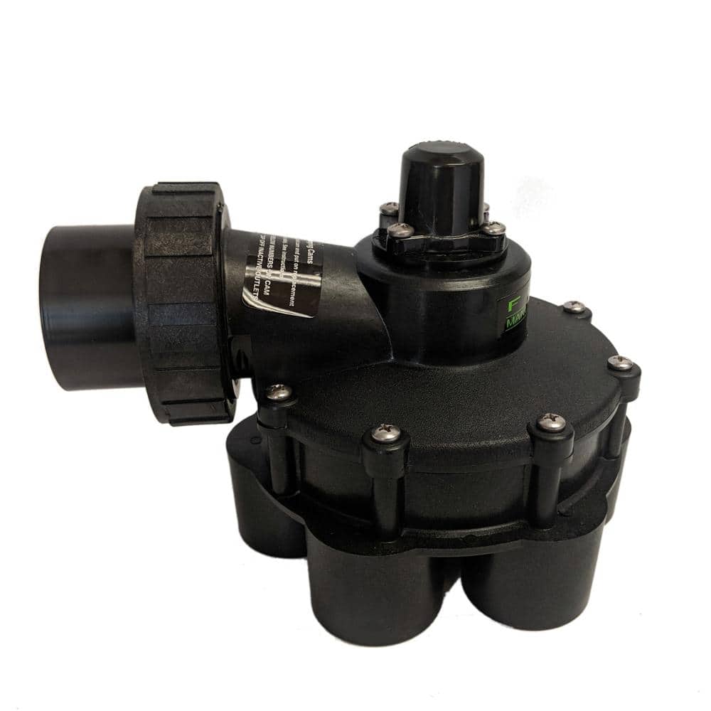 1-1/4 in. Standard 6 Outlet Indexing Valve with 5 and 6 Zone Cams - Hercitys