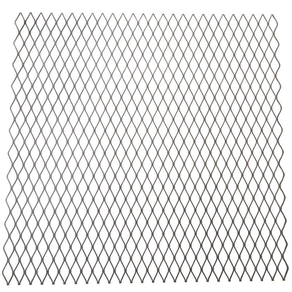 24 in. x 24 in. – 18 Gauge Plain Steel Expanded Metal – 3/4 in. O/C Spacing - Hercitys