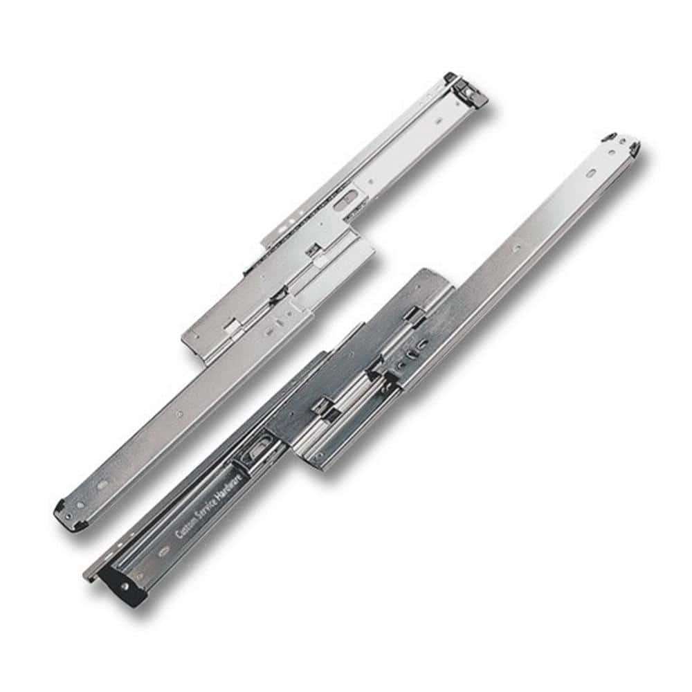 16 in. Progressive Side Mount Full Extension Ball Bearing Drawer Slides 1-Pair (2 Pieces) - Hercitys