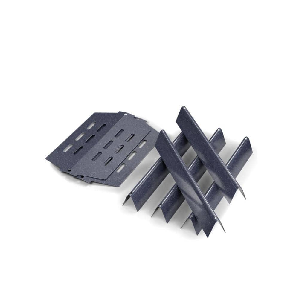 17.5 in. Flavorizer Bars and Heat Deflectors for Weber Genesis 300 Series Grill with Front Control Knob - Hercitys