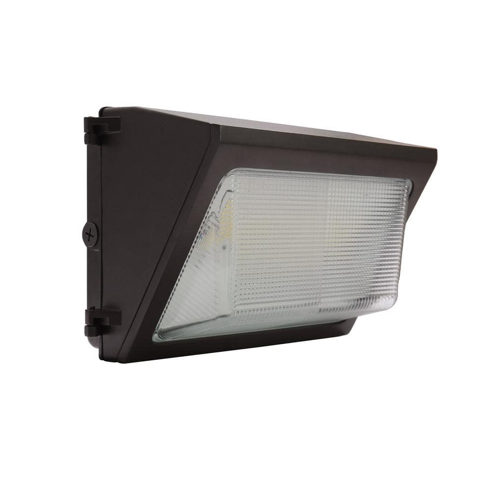170-Watt Equivalent Bronze Outdoor Integrated LED Wall-Pack Light, Up to 8700Lumens, 3500/4000/5000K, 0-10V Dimmable - Hercitys