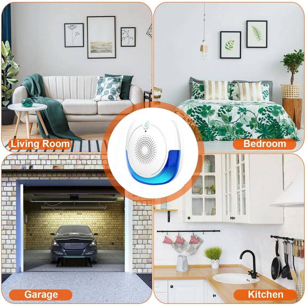 3-5-Watt Ultrasonic Electronic Indoor Insect Pests Mosquitoes Repellent with LED Light (6-Pack) - Hercitys