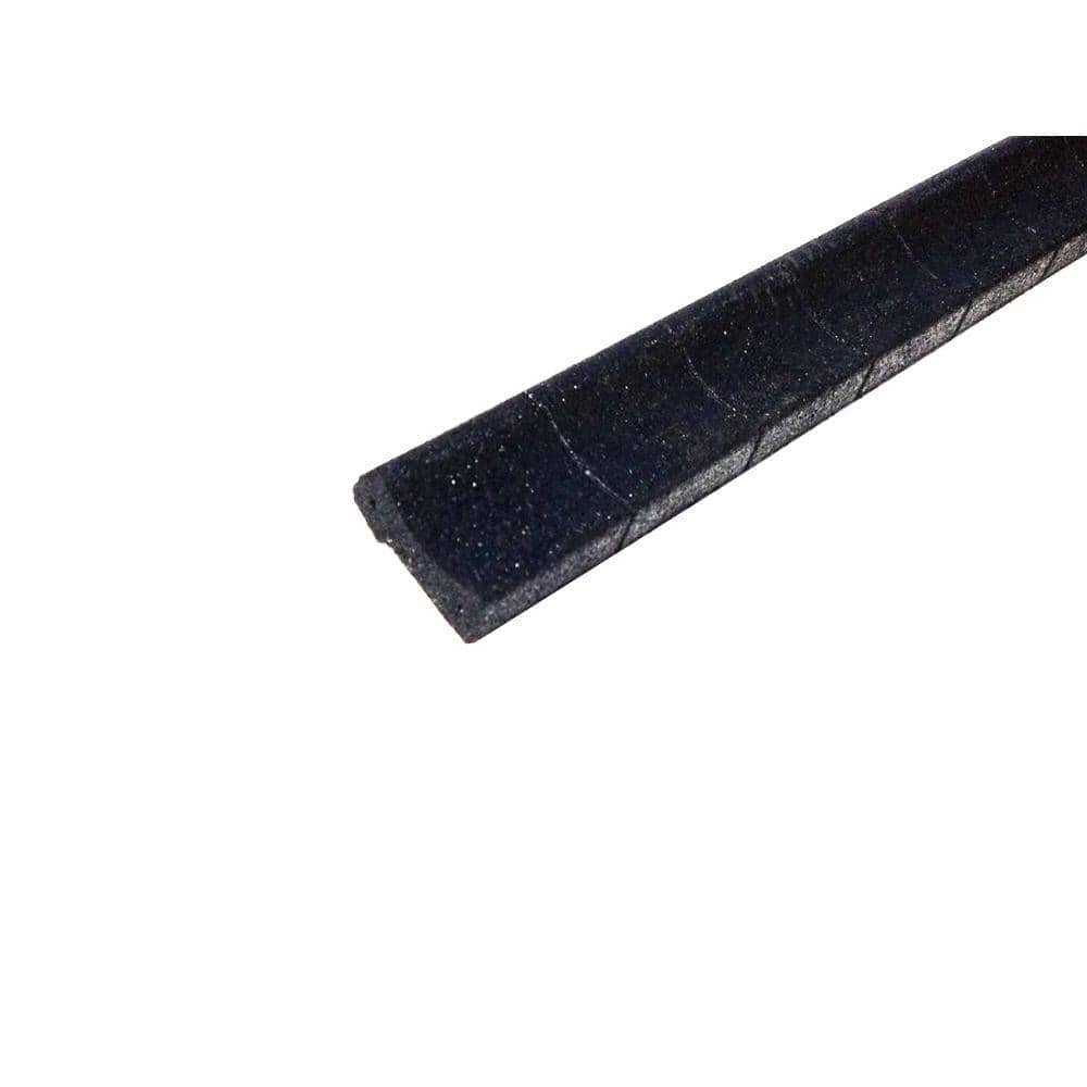 4 ft. Black Rubber Curb Landscape Edging (4-Pack) - Hercitys