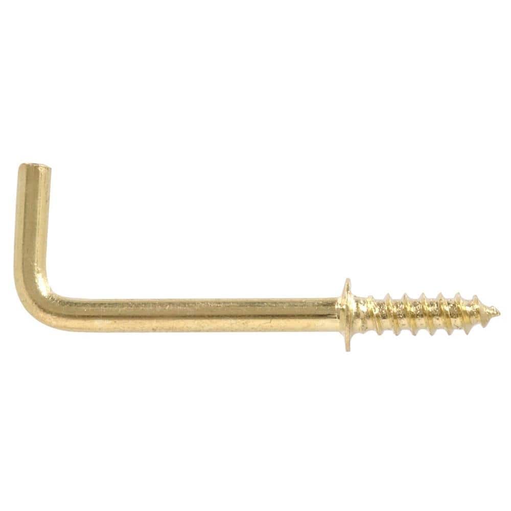1 in. Solid Brass Shoulder Hook (100-Pack) - Hercitys