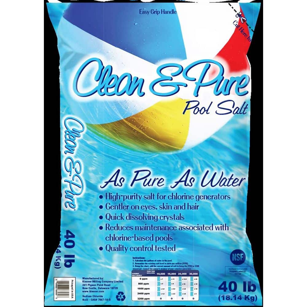 40 lb. Clean and Pure Pool Salt - Hercitys