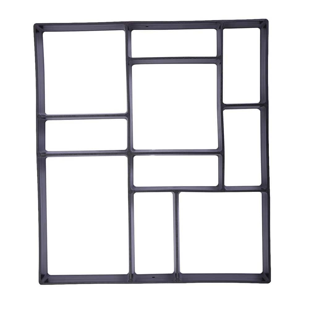 17. 7in. x 15.7in. x 1.7in. Concrete Stepping Stone Molds Reusable Plastic DIY Paver Pathway Maker for Gardens, Walkways - Hercitys