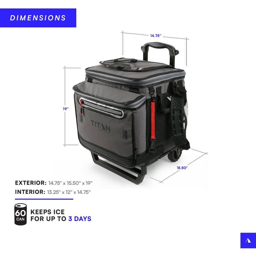 100 lb. Insulated and Wheeled Soft-Side Cooler - Hercitys