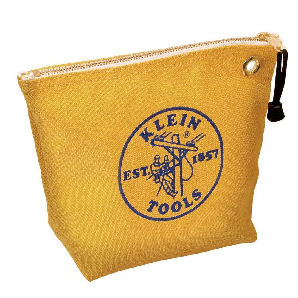10 in. Consumables Yellow Canvas Zipper Bag - Hercitys