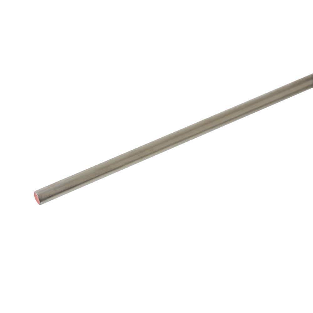 3/16 in. x 6 ft. Zinc Plated Steel Solid Round Rod - Hercitys
