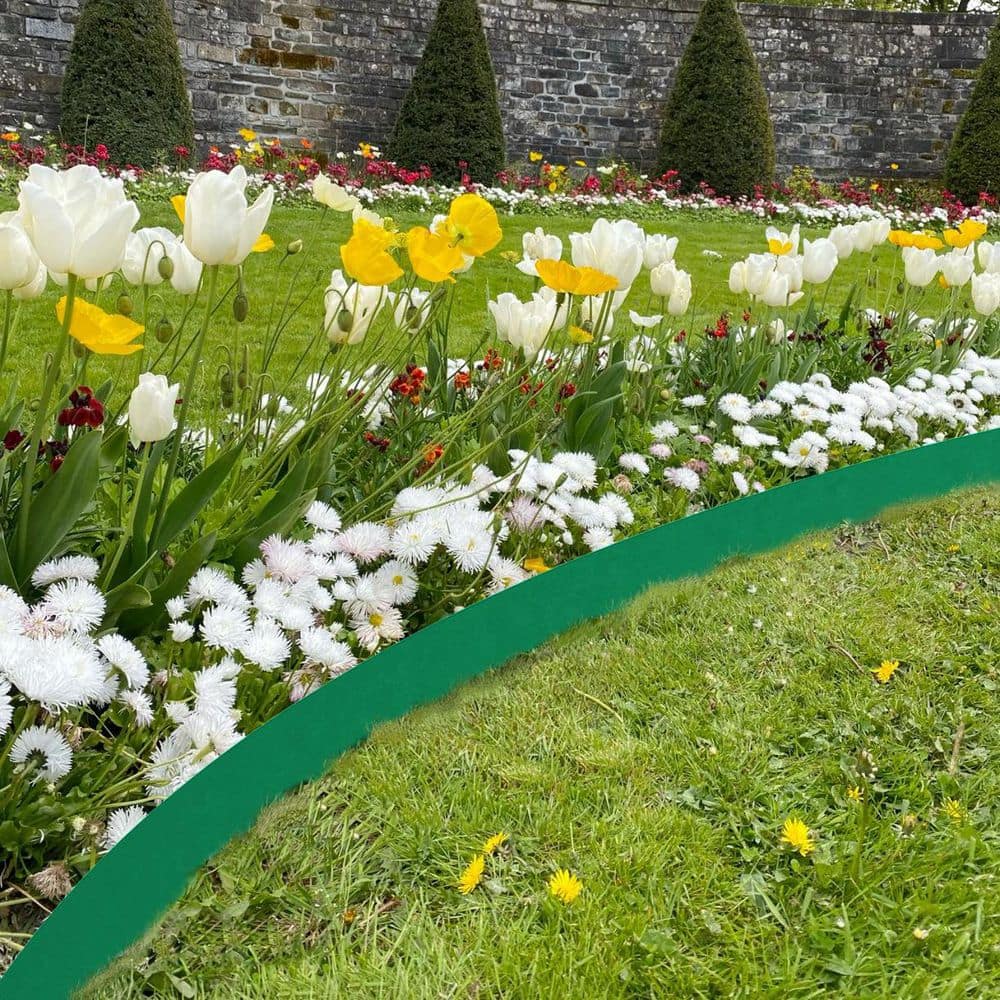 2-Pack 42 in. x 0.2 in. x 8 in. Heavy Duty Corten Steel Landscape Edging-for Landscaping, Easy to Install Hammer - Hercitys