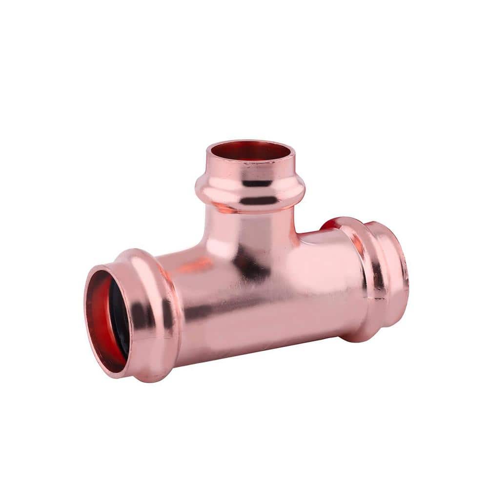 2-1/2 in. x 2-1/2 in. x 1/2 in. Copper Press XL Tee Press Fit x Press Fit x Press Fit - Hercitys