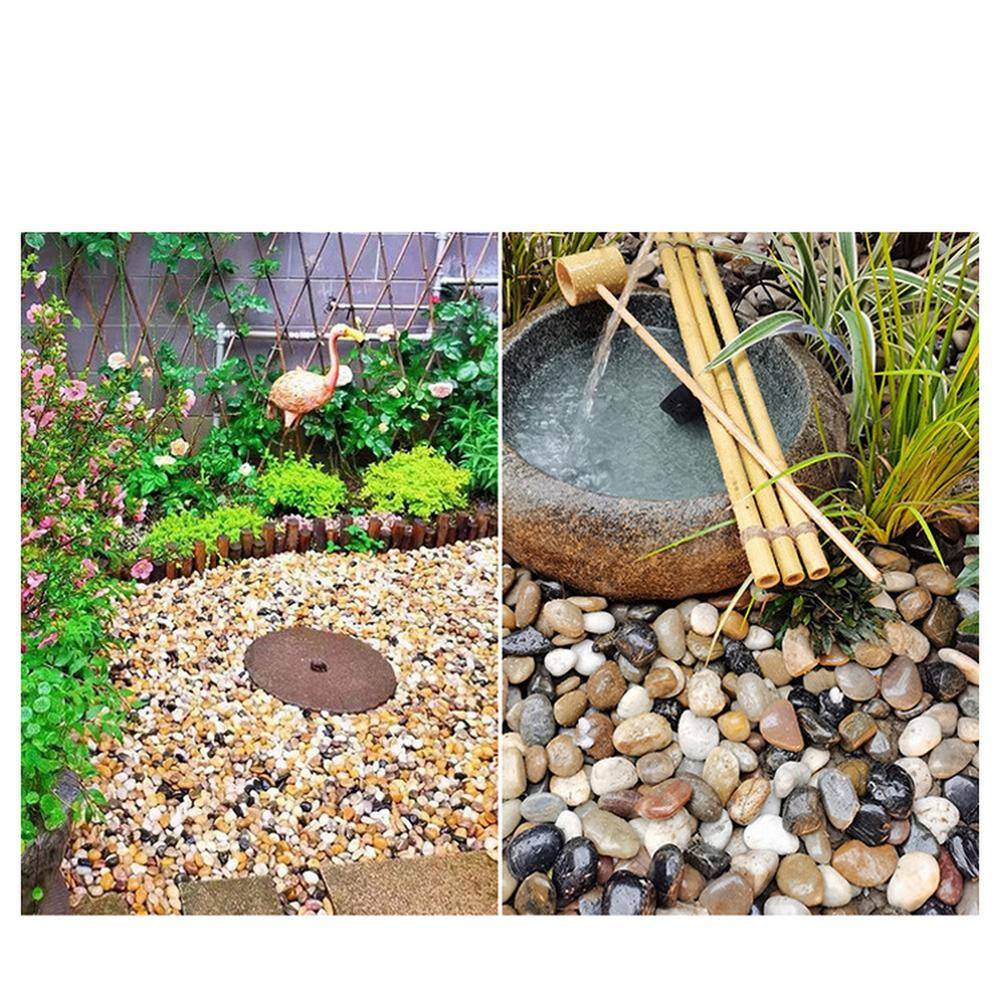 0.27 cu. ft. 0.25 in. to 0.5 in. 20 lbs. Grade A Mixed Polished River Pebbles - Hercitys