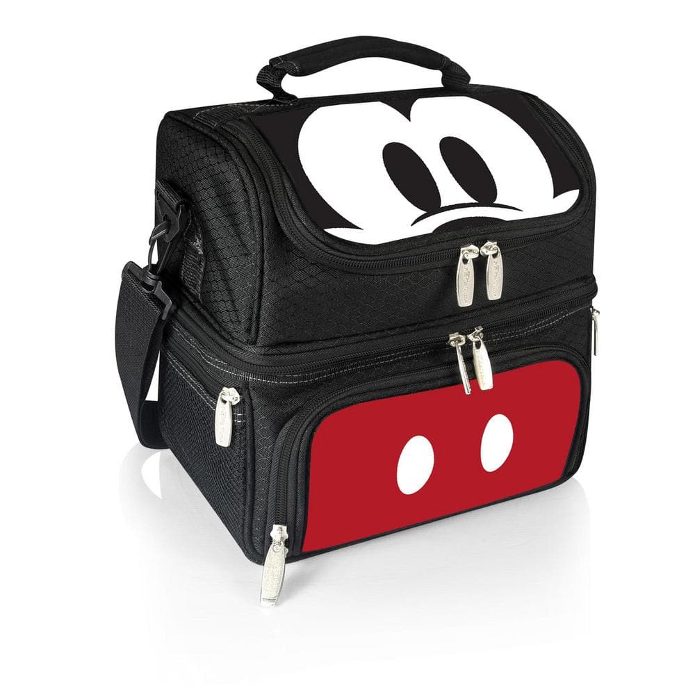 3 Qt. 8-Can Mickey Mouse Pranzo Lunch Tote Cooler in Black - Hercitys