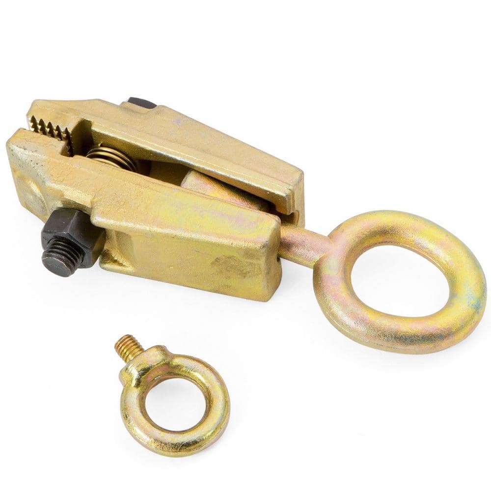 5-Ton 2-Way Steel Frame Back Self-Tightening, Grips and Auto Body Repair Pull Clamp - Hercitys