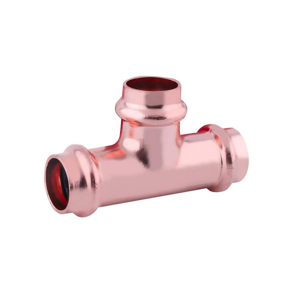 2 in. x 2 in. x 1-1/2 in. Copper Press Tee Press Fit x Press Fit x Press Fit - Hercitys