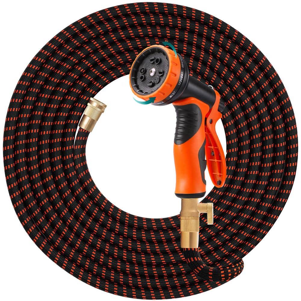 3/4 in. x 150 ft. Set Solid Durable Extra Strength Fabric Expandable Alloy Outdoor Garden Water Hose with Metal Fittings - Hercitys