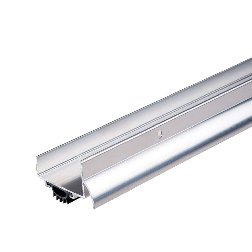 1.5 in. x 48 in. Mill U-Shaped Door Bottom Weatherstripping with Drip Cap - Hercitys