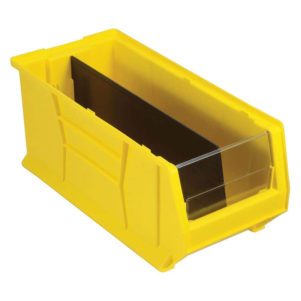 24 in. Hulk 16.20 qt. Stack Bin in Yellow (6-Pack) - Hercitys