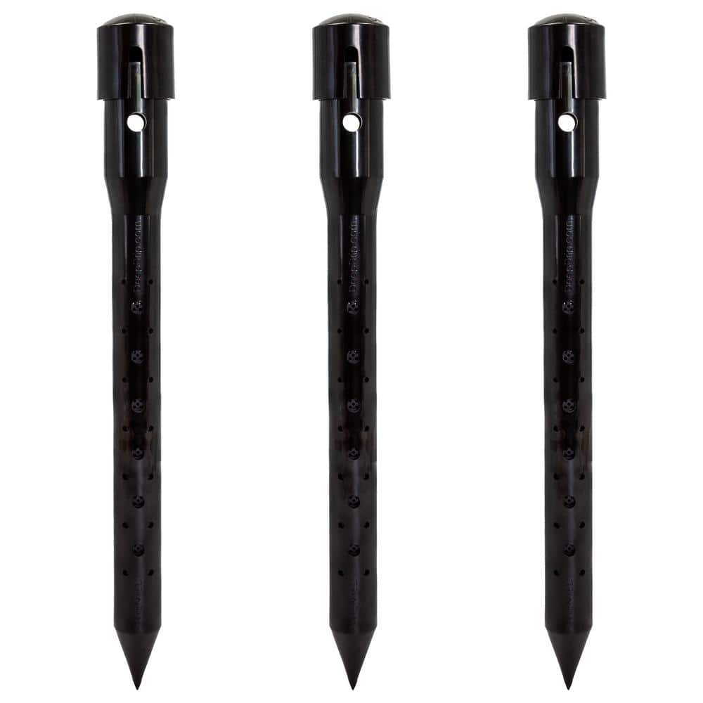 14 in. Watering Stakes (3-Pack) – Black - Hercitys