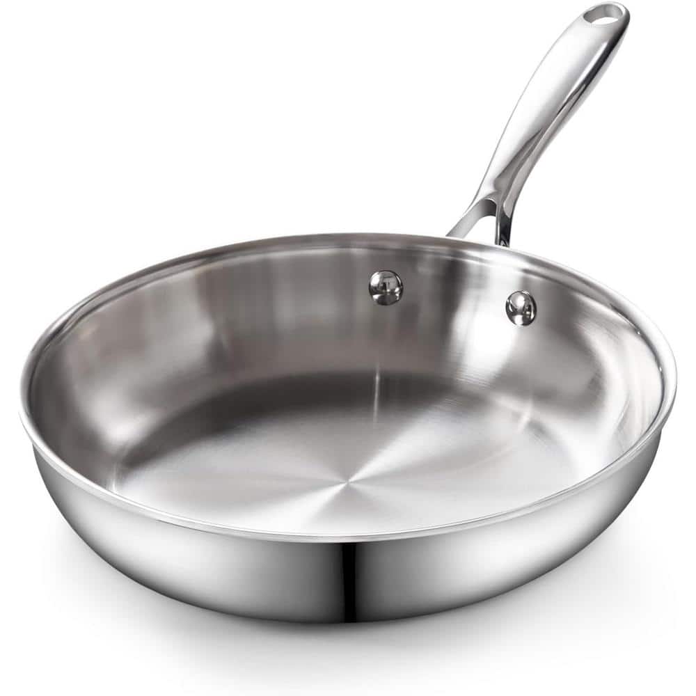 10 in. Multi-Ply Clad Stainless Steel Frying Pan - Hercitys