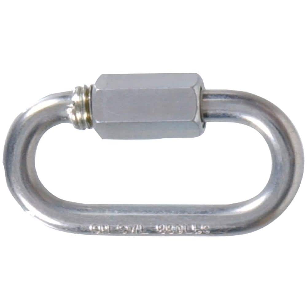 5/32 in. Opening x 1-1/2 in. Length Zinc-Plated Quick Link (20-Pack) - Hercitys