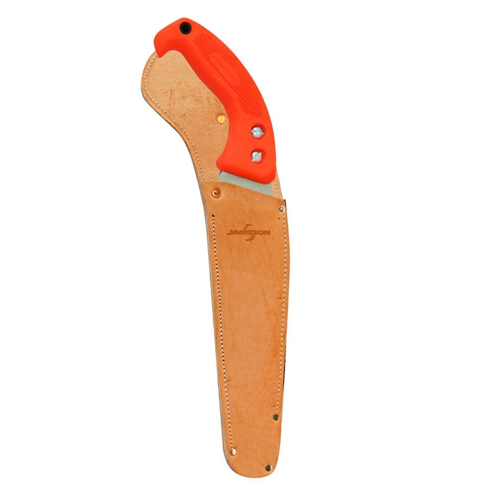 11 in. Straight Blade Comfort Grip Hand Pruning Saw with Leather Scabbard - Hercitys