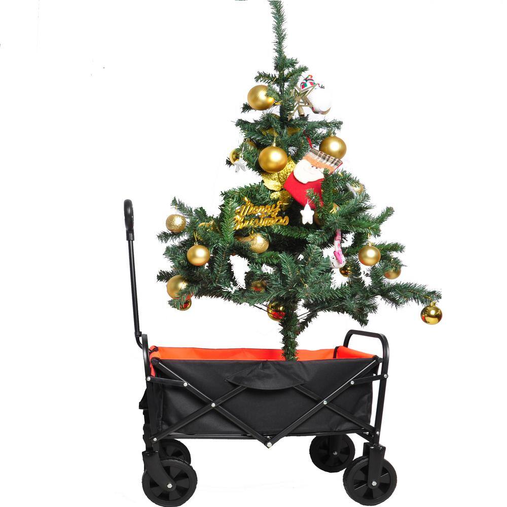 1.5 cu. ft. Steel Garden Cart, Black - Hercitys