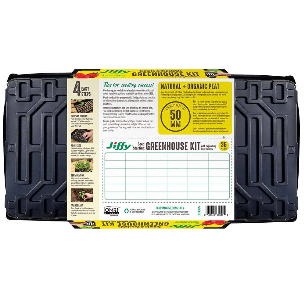 36 Large Peat Pellets Seed Starter Kit with SUPERthrive - Hercitys