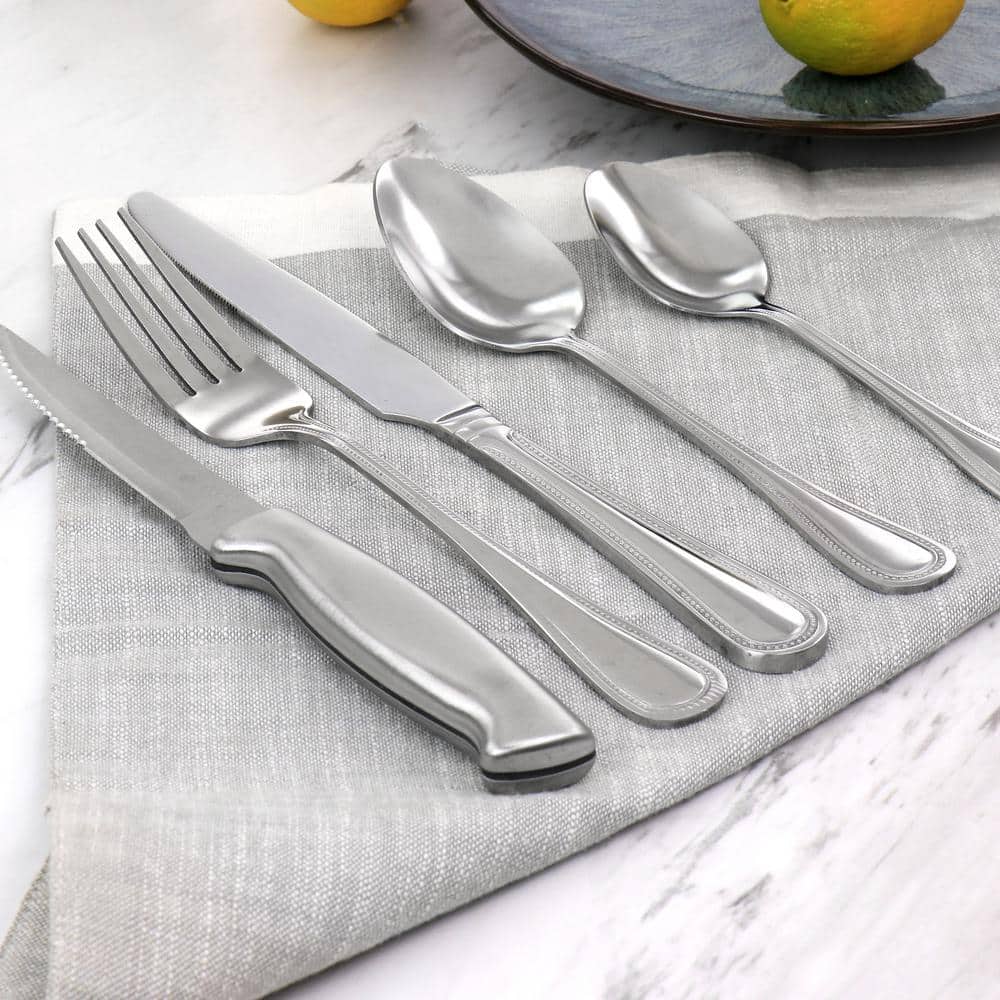 20 Piece Stainless Steel Flatware and Steak Knife Set - Hercitys