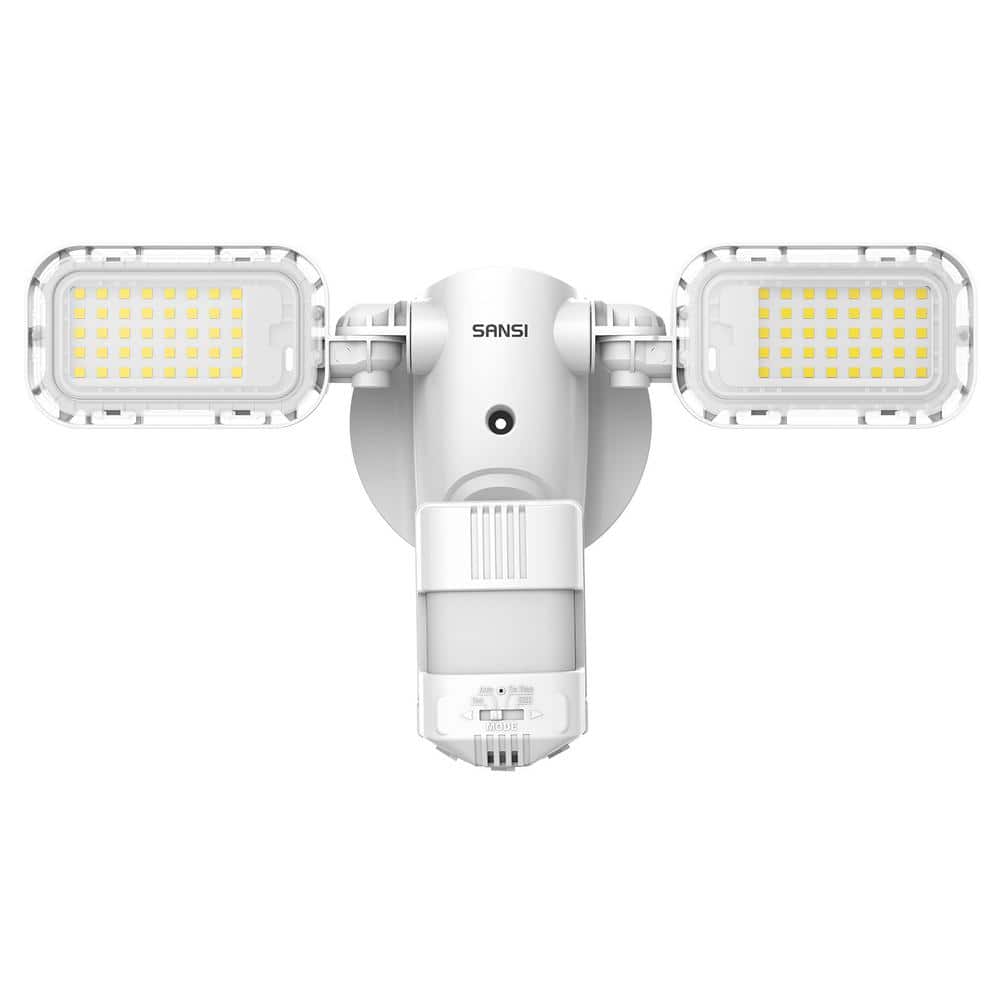 1,000-Watt Equivalent 10,000-Lumens 180° White Dusk to Dawn Motion Sensing Integrated LED Flood Light 5000K - Hercitys