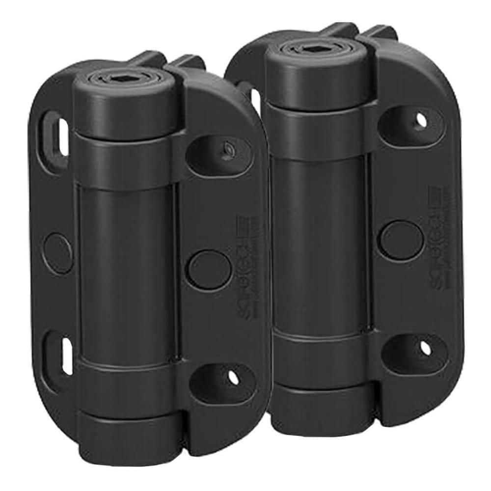 5″ inch. Heavy Duty Adjustable Tension Self-Closing Metal Gate Hinges (2-pack) - Hercitys