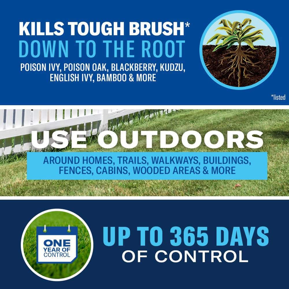 1.3 Gal. Ready to Use Extended Control Brush Killer - Hercitys