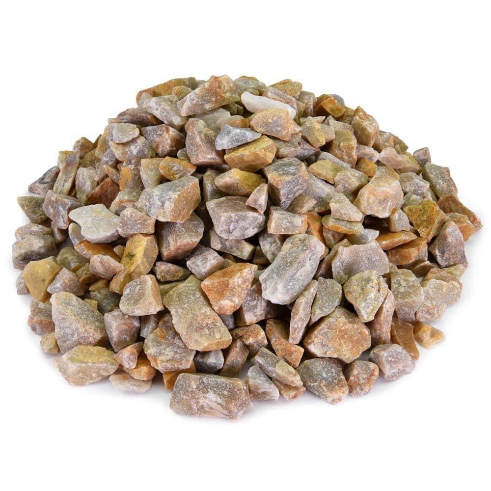 0.25 cu. ft. 3/4 in. Apache Sunset Crushed Landscape Rock for Gardening, Landscaping, Driveways and Walkways - Hercitys