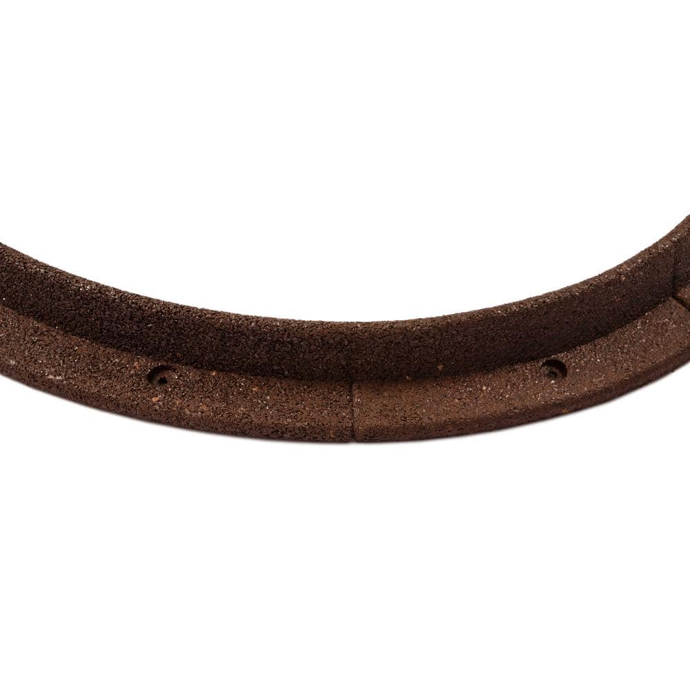 36 in. Brown Recycled Rubber Tree Ring (1-Pack) - Hercitys